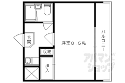ピアッツア・アルテ 1Kの間取図画像