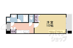 プラネシア星の子山科三条 1Kの間取図画像