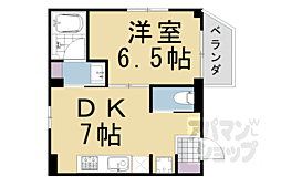 イーストパレス祇園四条 1DKの間取図画像