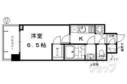 エスリード京都梅小路 1Kの間取図画像