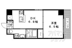 アルビオン 1DKの間取図画像