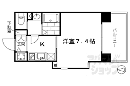 アクアプレイス京都洛南3 1Kの間取図画像