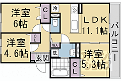 物件の間取り