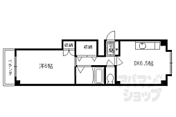 光和ジョリメジロ 1DKの間取図画像