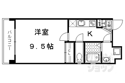 エスリード西大路駅前 1Kの間取図画像