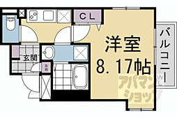 アドバンス京都デタンデュ 1Kの間取図画像