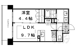 ザ・テラス京都グランターミナル 1LDKの間取図画像