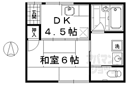 ハイツ豊園 1DKの間取図画像