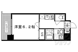 アスヴェル京都外大前 1Kの間取図画像