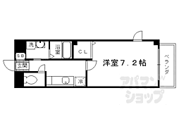 ヌウボー塩小路 1Kの間取図画像