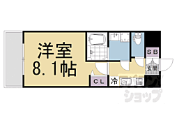 ダイワグレイスメゾン京都西七条 1Kの間取図画像