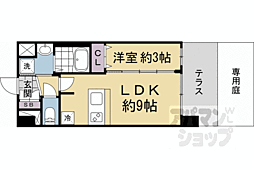 プレサンスTHEKYOTO粋都 1LDKの間取図画像