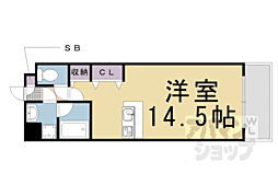 グランディール ワンルームの間取図画像