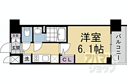 ベラジオレガシー葛野大路八条 1Kの間取図画像