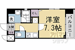 ベラジオ雅び烏丸十条2 1Kの間取図画像
