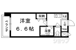 プレサンス京都駅前2 1Kの間取図画像