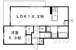 HebelMaisonMai. 1LDKの間取図画像