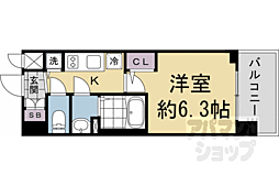 エスリード京都吉祥院 ヴィーナ 1Kの間取図画像