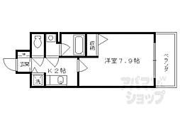 アスヴェル京都東寺前 1Kの間取図画像