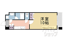 プラネシア星の子山科三条 1Kの間取図画像