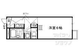 レオパレスミライ 1Kの間取図画像