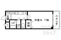 リノ若宮 1Kの間取図画像