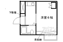 ロイヤルレディーデンス山口 1Kの間取図画像