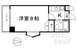 ライム21 1Kの間取図画像