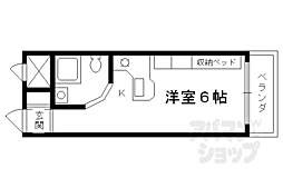 ラ・パルフェ・ド・プレオ ワンルームの間取図画像