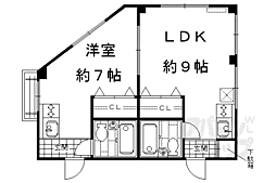 メゾン・ハヤフネ 1LDKの間取図画像