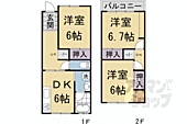 京都市上京区上塔之段町 2階建 築37年のイメージ