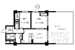 コンフォレスト三条 2LDKの間取図画像
