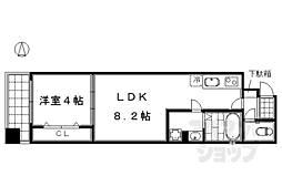 アイカーサ麩屋町 5階1LDKの間取り