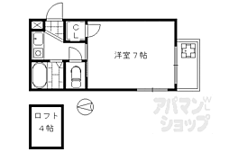 アトレ堺町 2階1Kの間取り