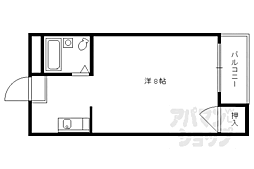 大隅ビル 4階1Kの間取り