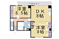 Ｆｏｒｃｅ　Ｎｉｓｈｉｋｉ 4階2LDKの間取り