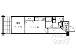 ＯＲＹＺＡ三条西洞院 3階1DKの間取り