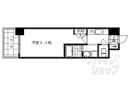 Ｗｉｔｈ京Ｓｅａｓｏｎｓ 7階1Kの間取り