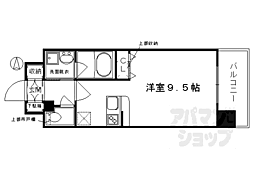 ベラジオ烏丸御池II 5階1Kの間取り
