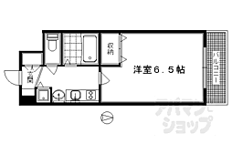プレサンス京都三条大橋雅殿 4階1Kの間取り