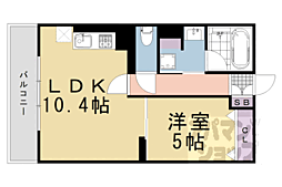 シュピア・メゾン油小路 5階1LDKの間取り