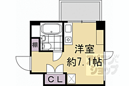 ＧＲＡＮＤ　ＬＡＴＴＩＣＥ　Ｓａｙａｍａｃｈｉ 5階ワンルームの間取り