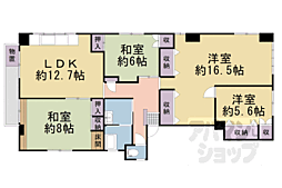 テールビル 3階4LDKの間取り