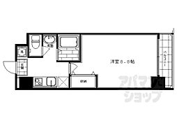 CITYSPIRE烏丸御池 1Kの間取図画像