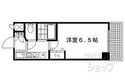 プレサンス京都烏丸御池 1Kの間取図画像