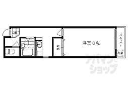 錦プラザ 1Kの間取図画像