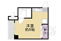 コーポグランブルー 1Kの間取図画像
