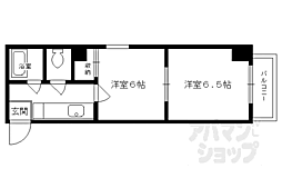 シャンポール御所南 2Kの間取図画像