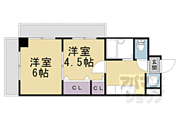 Mirei東福寺 2Kの間取図画像
