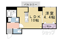 HaleLuana東山 1LDKの間取図画像